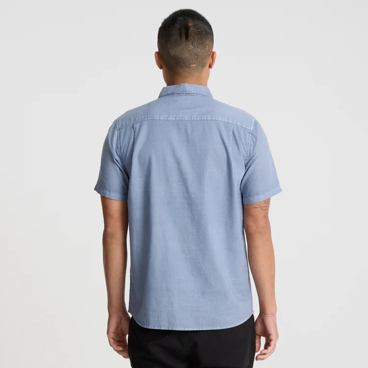 Roark Made to Fade Woven Button Up - Washed Slate
