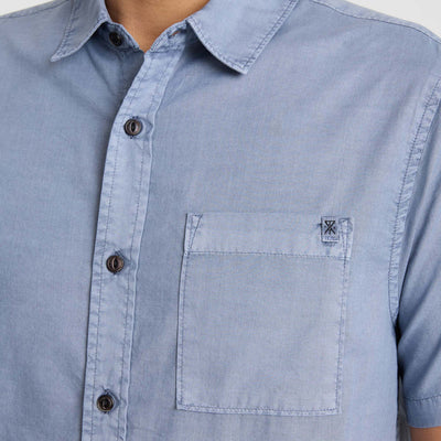 Roark Made to Fade Woven Button Up - Washed Slate
