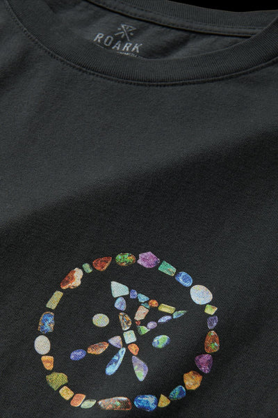 Roark Opal Palm S/S Tee - BLK