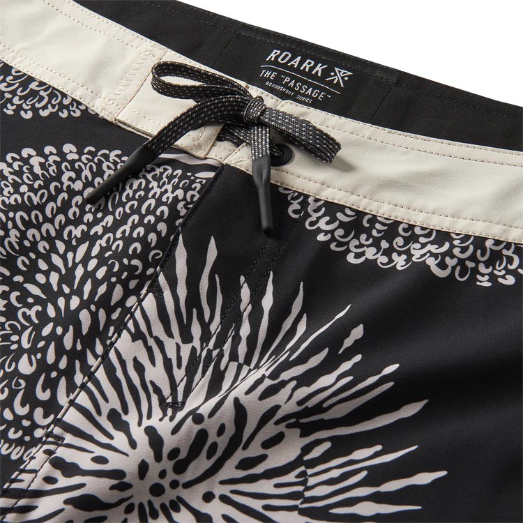Roark Passage Boardshorts - Black Floral