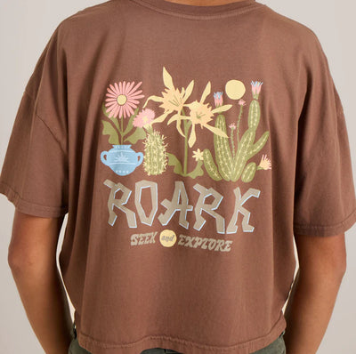 Roark W Garden Seek Boxy Cropped T-Shirt
