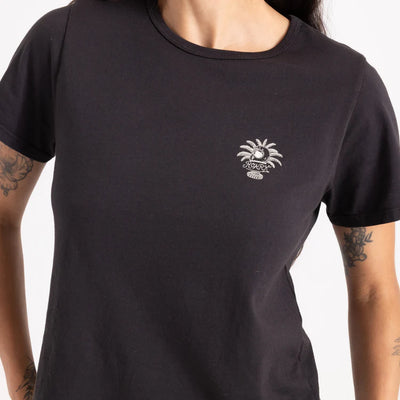 Roark W Moto Skele Boxy Cropped T-shirt