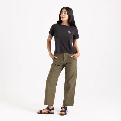 Roark W Moto Skele Boxy Cropped T-shirt