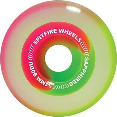 Spitfire Sapphires 90DU Wheels Pink/Green