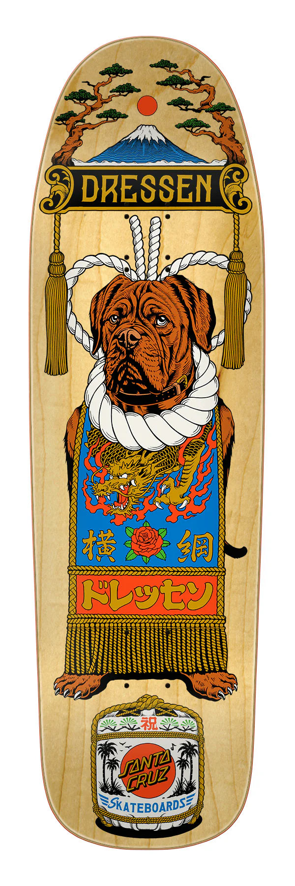 Santa Cruz Dressen Sumo Dog Shaped Deck 9.3