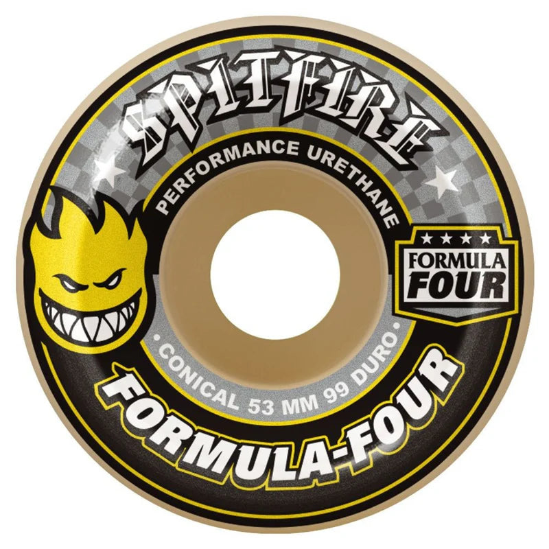 Spitfire F4 99DU Conical Wheels (Yellow)