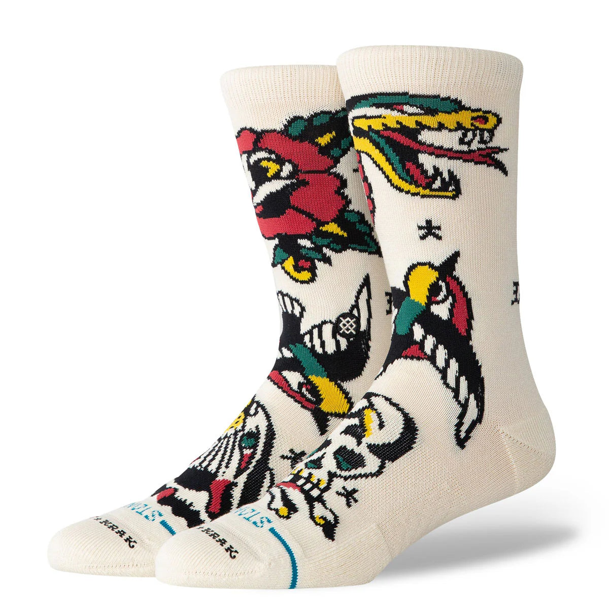 Stance Flash Crew Socks - Canvas
