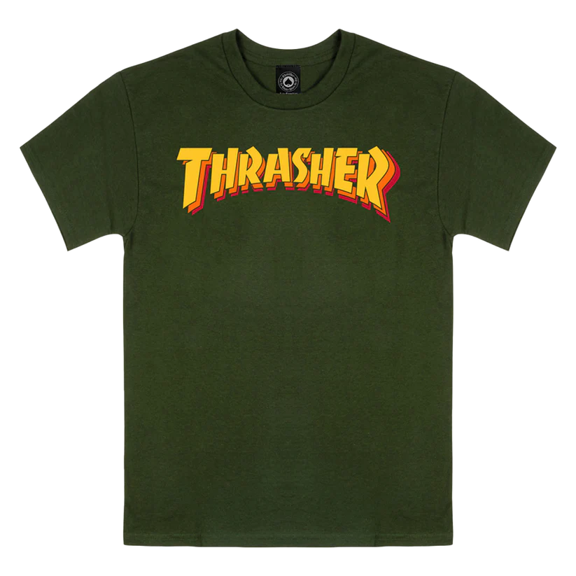 Thrasher Stacked T-Shirt Forest Green