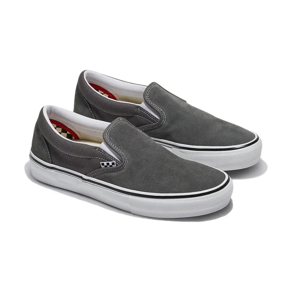 Vans Skate Slip-On Pewter/White