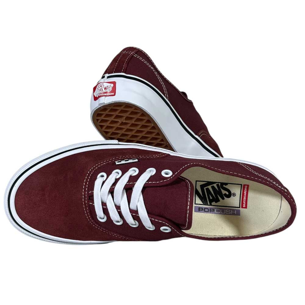 Vans Skate Authentic Burgandy/White