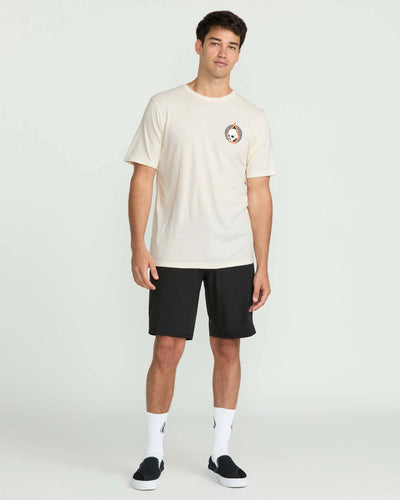 Volcom Arched T-Shirt - Off White Heather