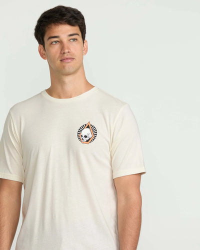 Volcom Arched T-Shirt - Off White Heather