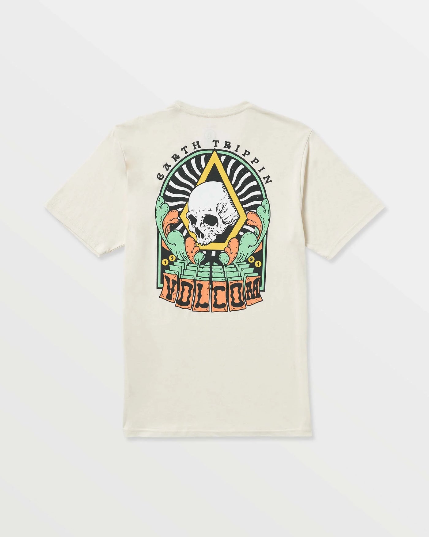 Volcom Arched T-Shirt - Off White Heather