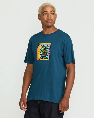 Volcom Doom Frog T-Shirt - Deep Blue