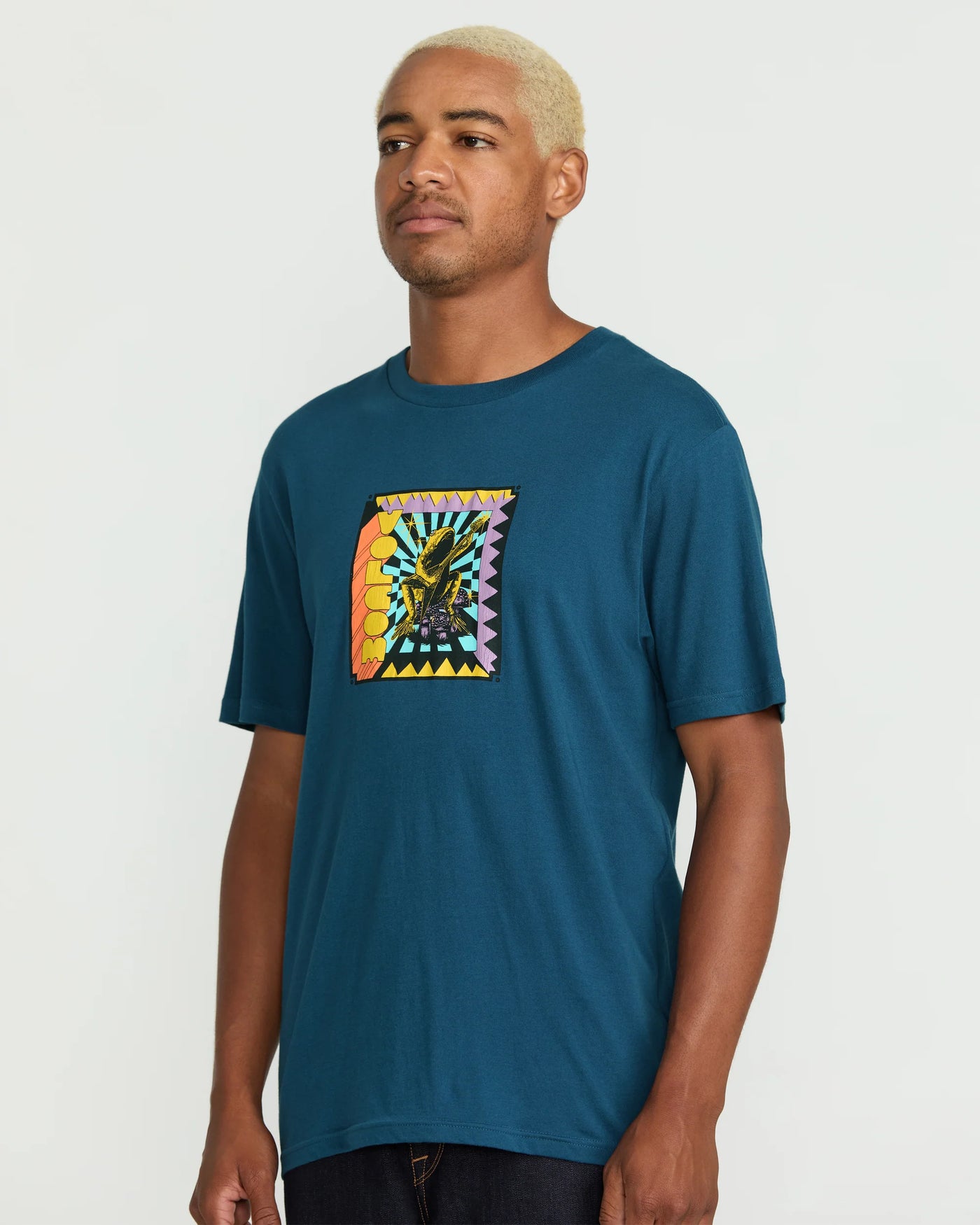 Volcom Doom Frog T-Shirt - Deep Blue
