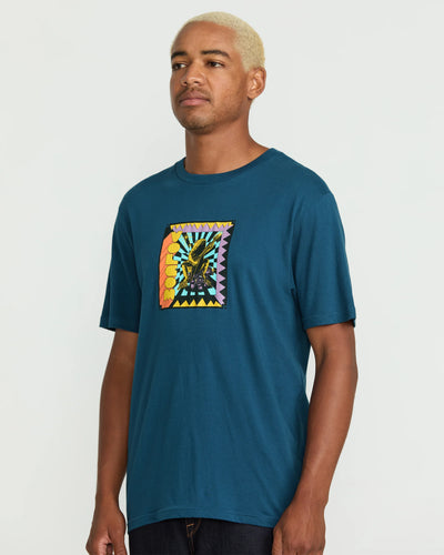 Volcom Doom Frog T-Shirt - Deep Blue