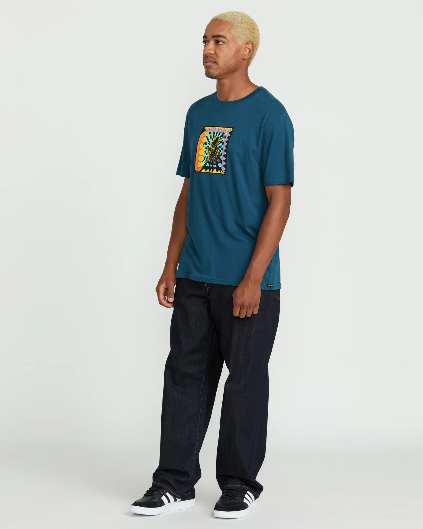 Volcom Doom Frog T-Shirt - Deep Blue