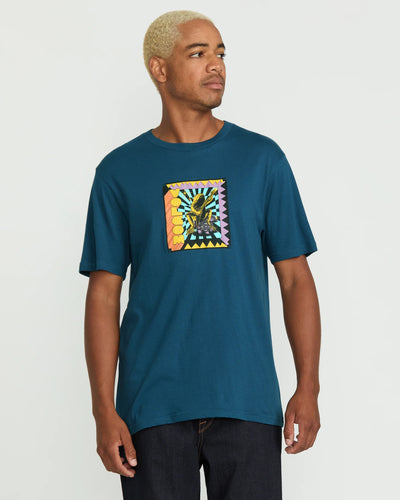 Volcom Doom Frog T-Shirt - Deep Blue