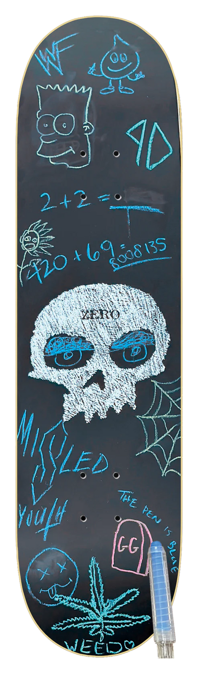 Zero Single Skull 8.5 Skate Deck