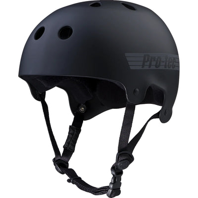 Protec Old School Matte Black Skate Helmet