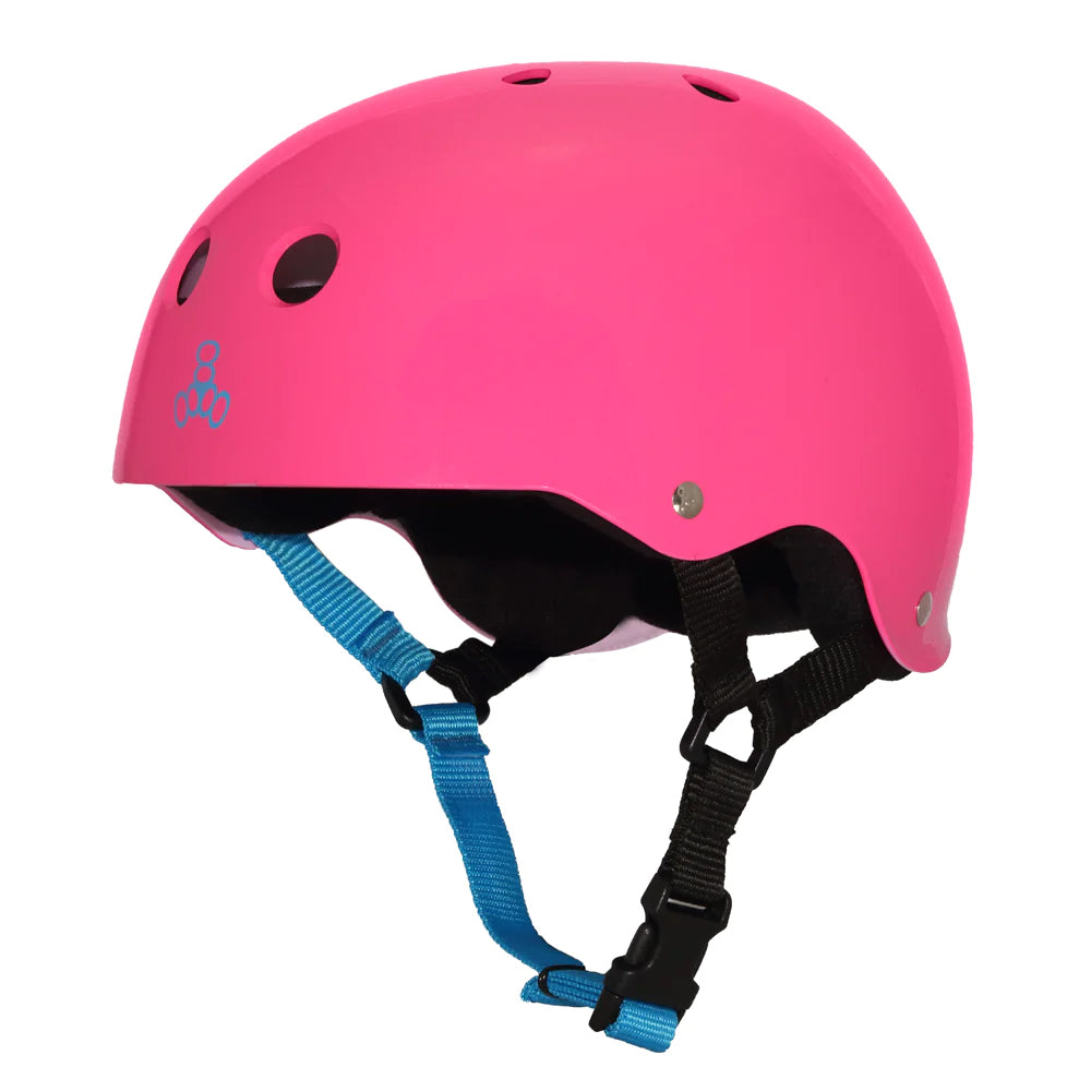 Triple 8 Neon Fushia Gloss Skate Helmet