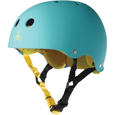 Triple 8 Baja Teal Rubber Skate Helmet