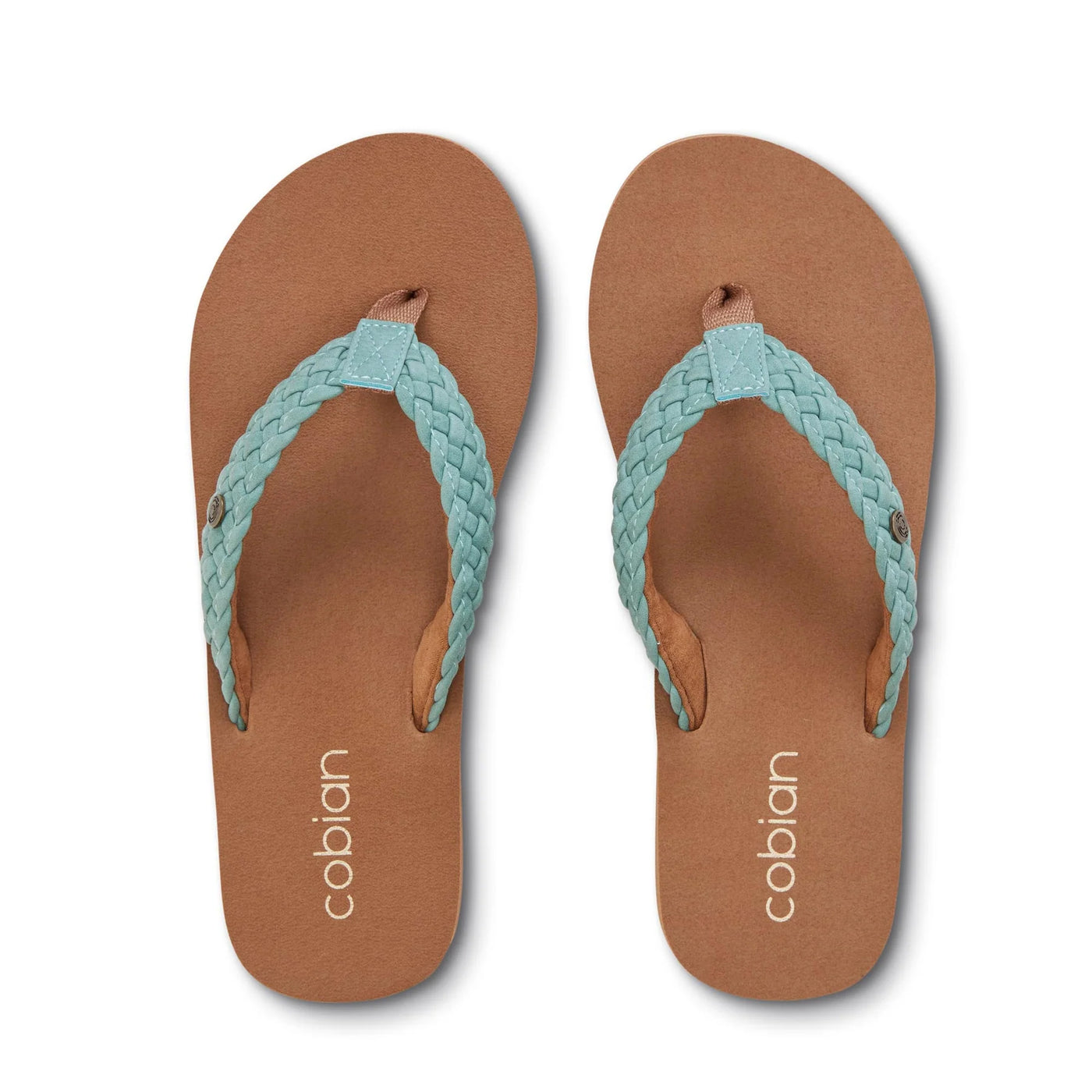Cobian Womens Braided Bounce Seafoam Sandals â Waterboyz