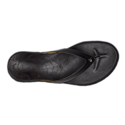 Olukai Womens Honu Black/Black Sandal