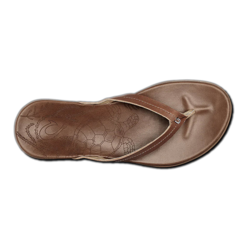 Olukai Womens Honu Tan/Tan Sandal