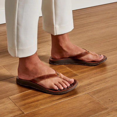 Olukai Womens Paniolo Natural/Natural Sandal