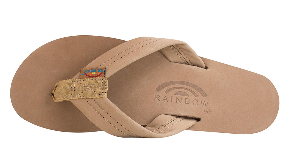 Rainbow Single Layer Sierra Brown Premier Leather with 1" Strap