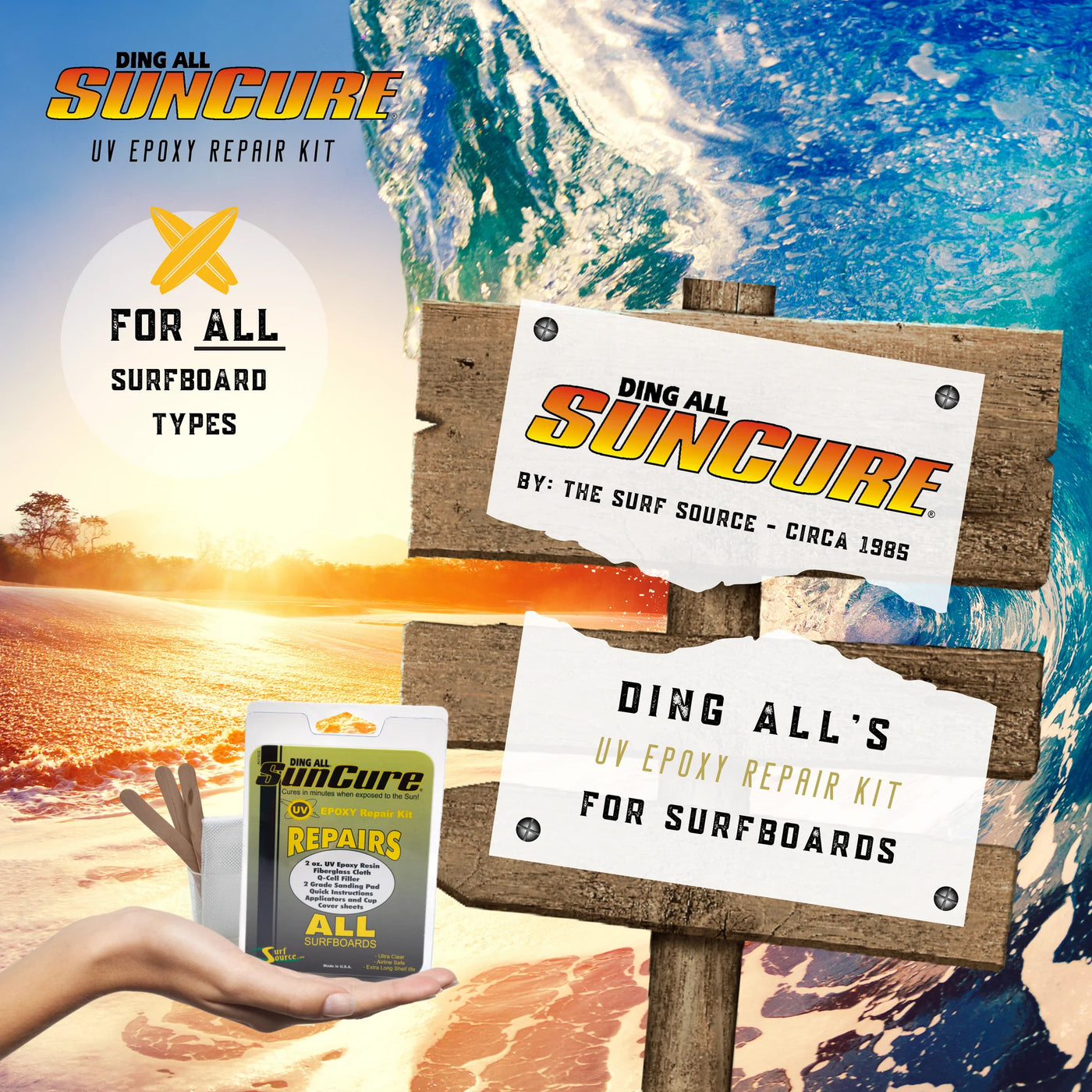 Ding All Suncure Epoxy Repair Kit