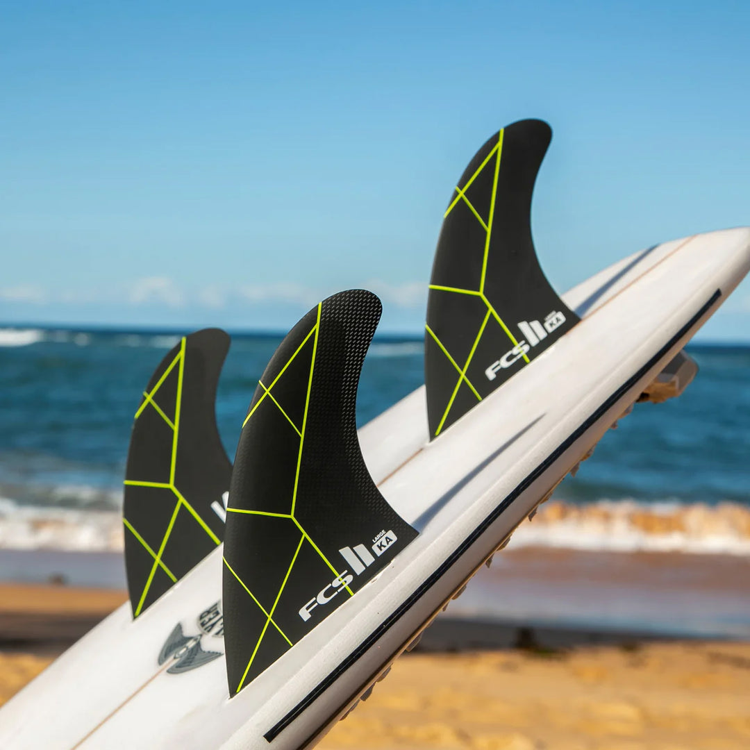 FCS II KA PC Tri Fin Set Black/Acid – Waterboyz