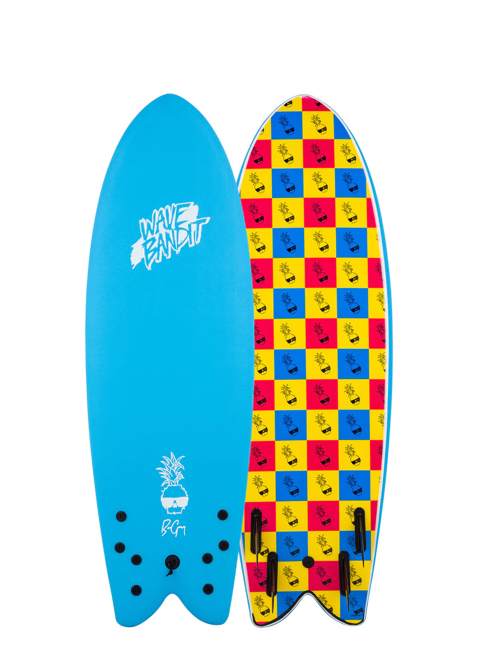5 8 Wave Bandit Ben Gravy Retro Fish Surfboard