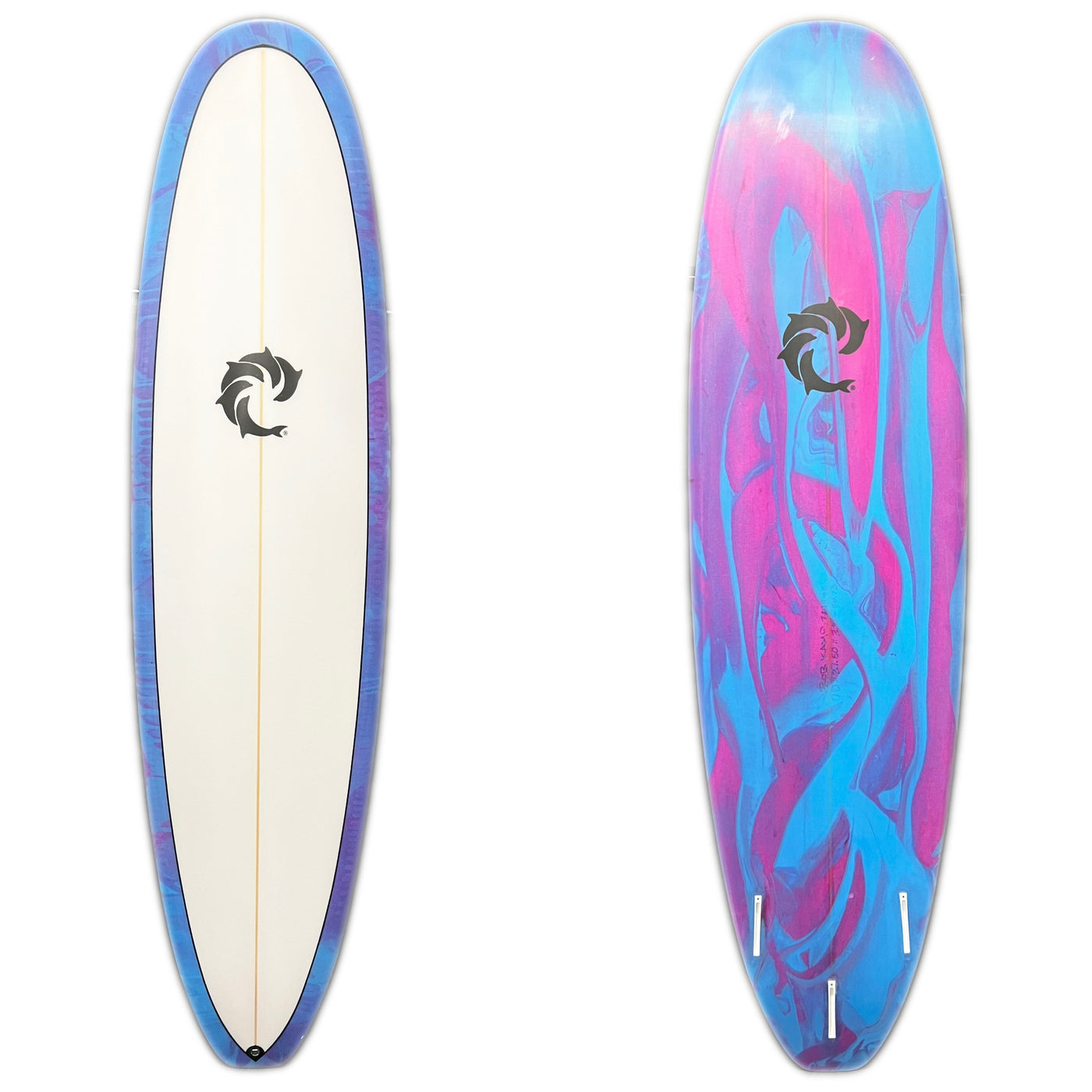 WRV 7'0" Kamp Tridnet Blu/Purple Swirl Surfboard