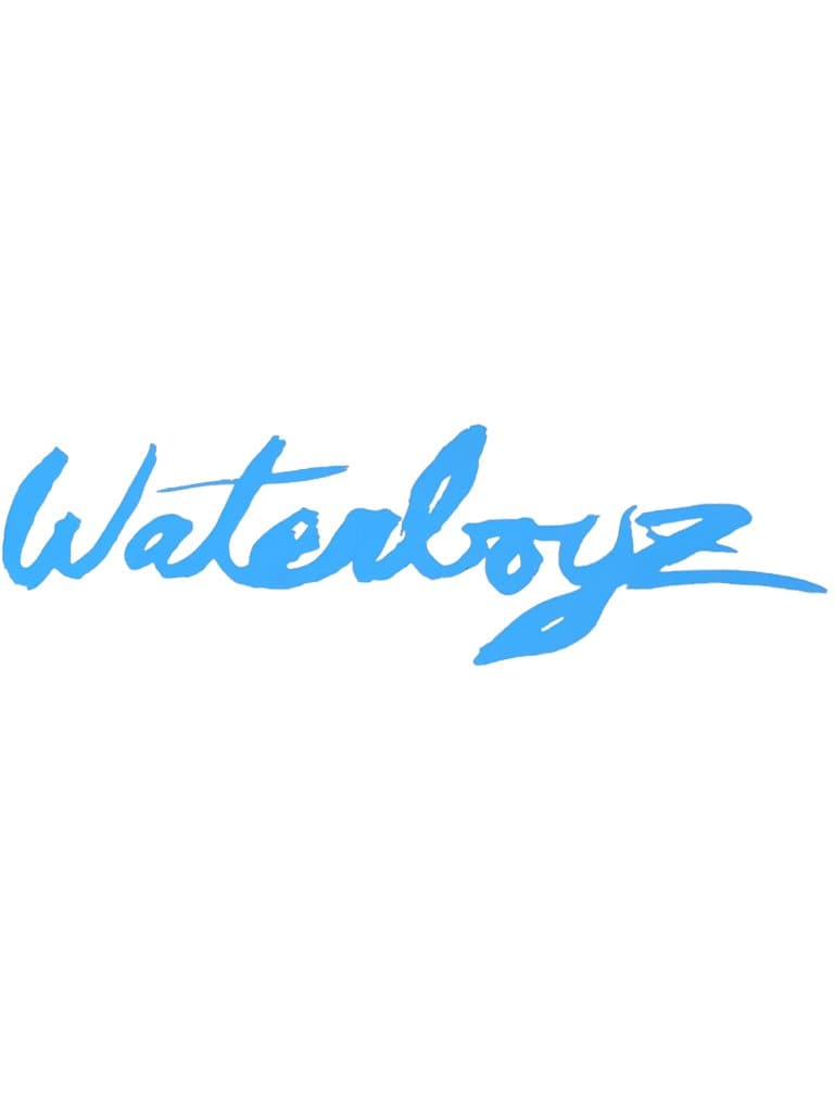 Waterboyz Script 7 Inch Sticker