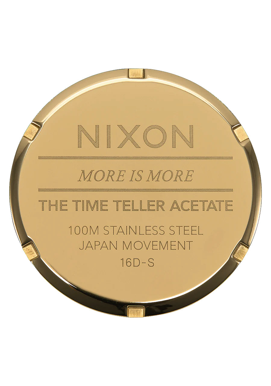 Nixon Time Teller Acetate Cream Tortoise – Waterboyz