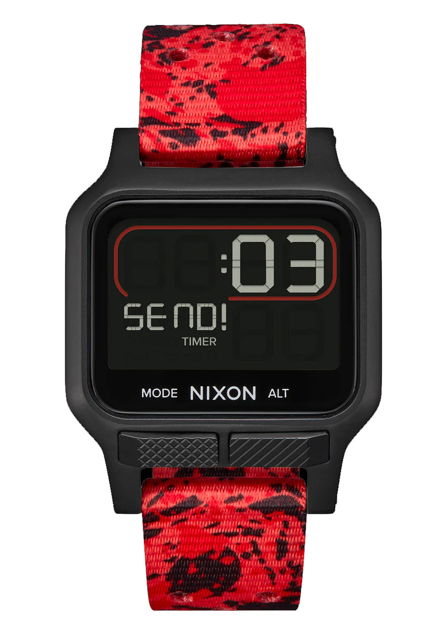 Nixon Heat Black/Red Watch – Waterboyz