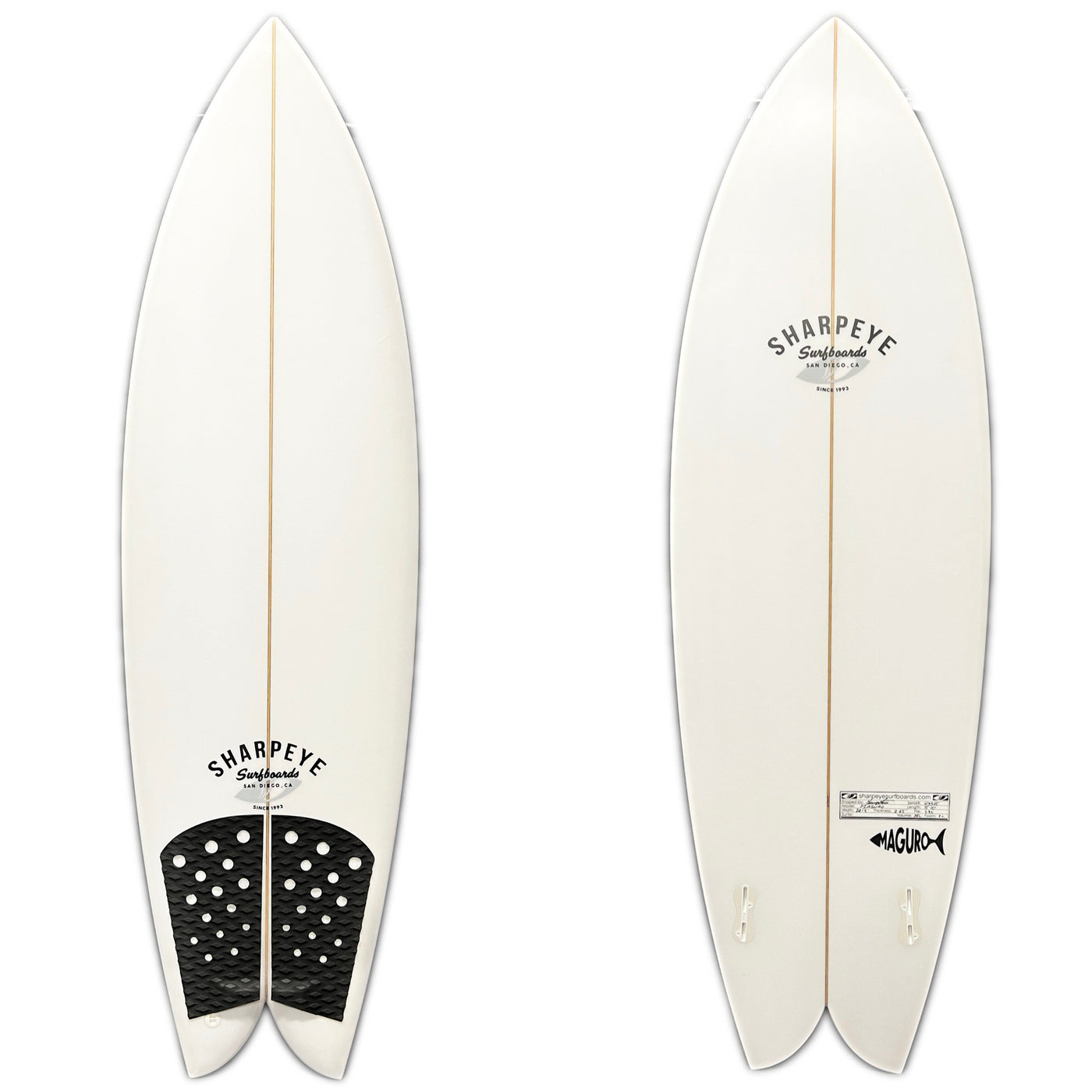 Sharp Eye 5'10" Maguro Twin Fin Surfboard