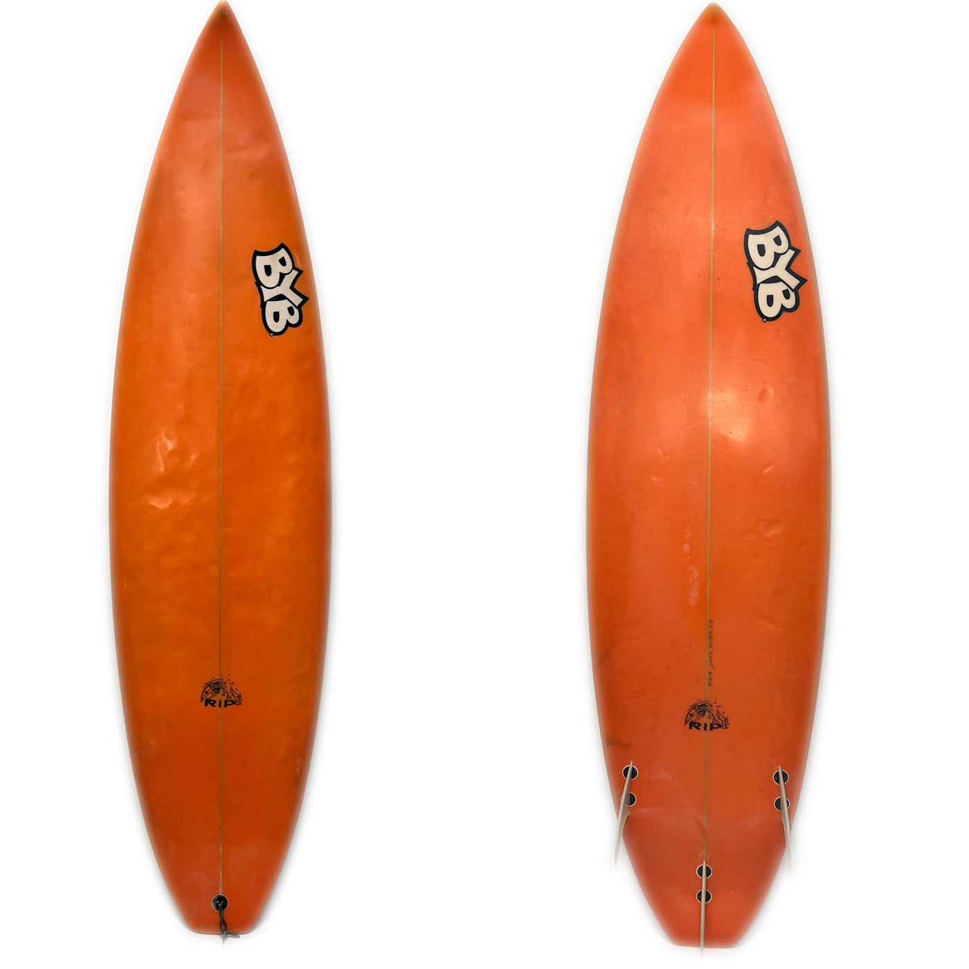 Used 5'11" BYB Orange Tri fin